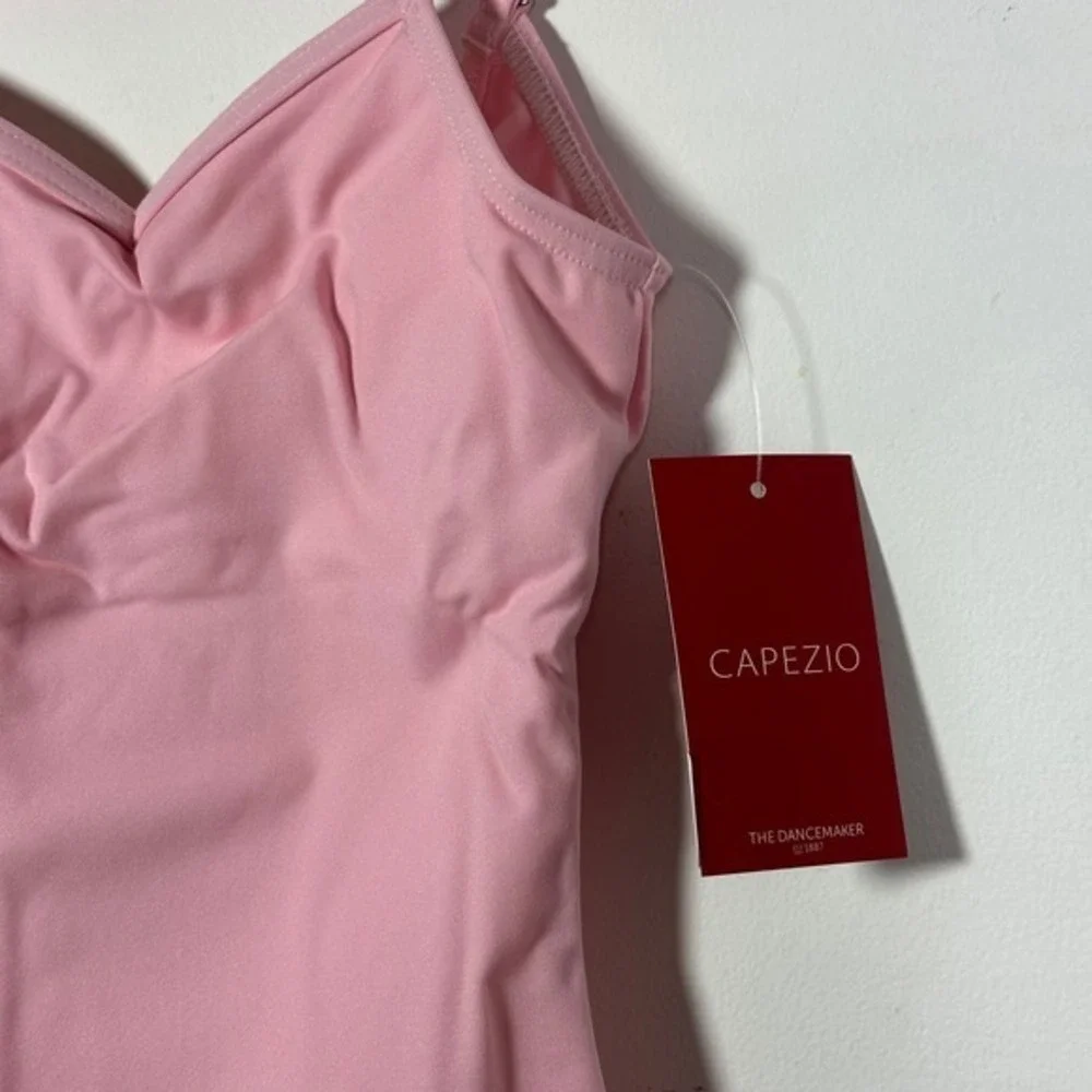 Capezio Pink Camisole Leotard Adjustable Straps Medium  CM NWT